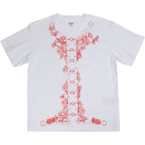 Hermès White Cotton Fleurs et Sangles Print T-Shirt (DE 38 / DE 36)