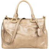 Miu Miu Vitello Lux Leather Handbag