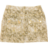 Louis Vuitton Beige Monogram Camouflage Denim Mini Skirt (FR34 / DE32)