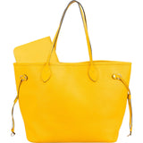 Louis Vuitton Yellow Epi Leather Neverfull MM Shoulder Bag
