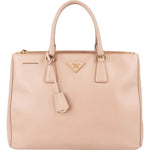 Prada Rose Saffiano Leather Galleria Handbag - vintageandkickz