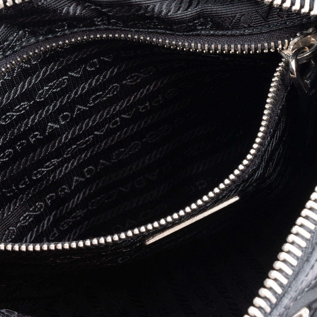 Prada Nylon Black Hobo Handbag
