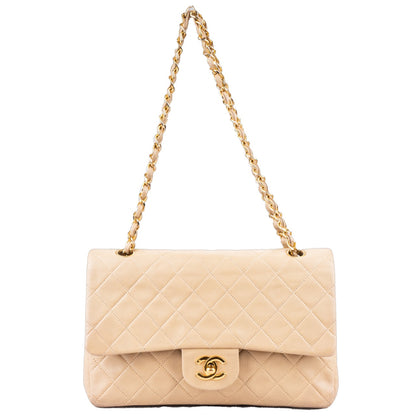 Chanel Quilted Lambskin 24K Gold Double Flap Bag