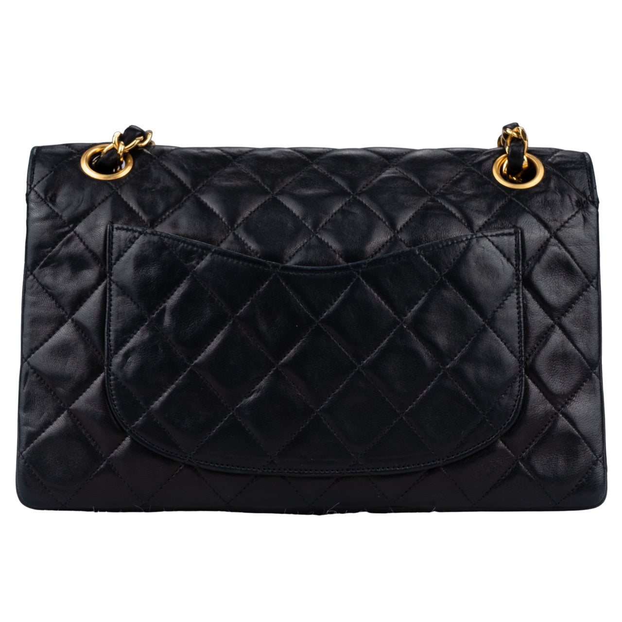 Chanel Quilted Lambskin 24K Gold Double Flap Bag Small