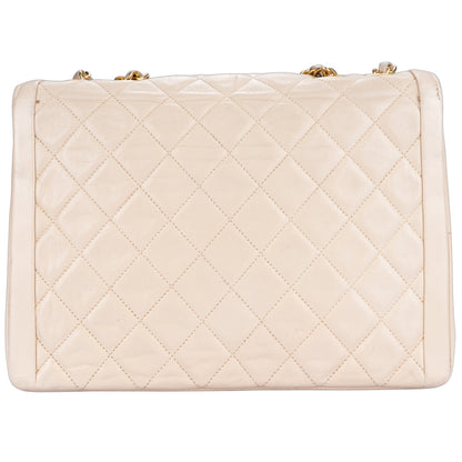 Chanel Quilted Lambskin 24K Gold Single Flap Bag