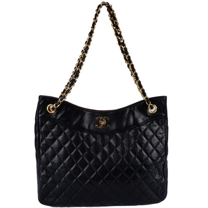 Chanel Lambskin 24K Gold Tote Bag