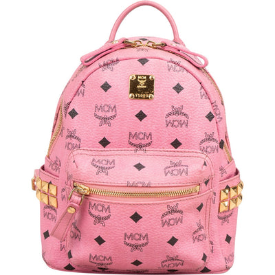 MCM Monogram Visetos Stark Side Studs Mini Backpack