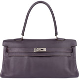 Hermès Raisin Clemence Leather Kelly 40 JPG Shoulder Bag - vintageandkickz