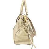 Miu Miu Vitello Lux Satchel Leather Handbag