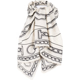 Hermès L'effet Kaleidoscope Silk Cashmere 140 Scarf Tuch