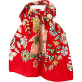 Hermès Eventails Cashmere Silk 140 Scarf Tuch FLEURS ET PAPILLONS DE TISSUS