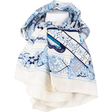 Hermès Les Clés Silk Cashmere Triangle 140 Scarf Tuch LE SONGE DE LA LICORNE ANNIE FAIVRE