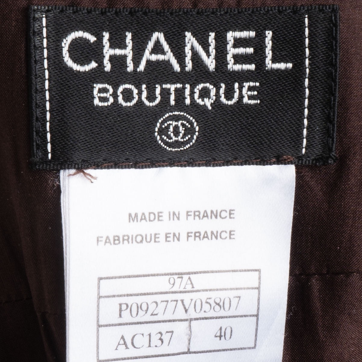 Chanel Silk Lining Skirt (40)