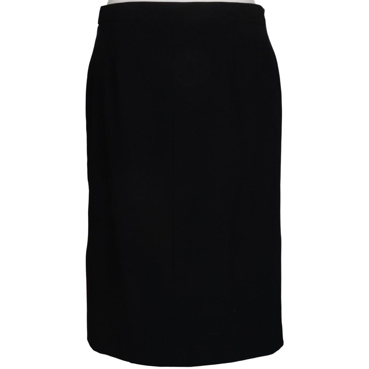 Chanel Noir Wool Skirt (40)