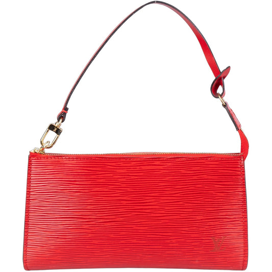 Louis Vuitton Red Epi Leather Pochette Accessoire