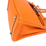 Hermès Orange Togo Leather Palladium Birkin 30 Handbag