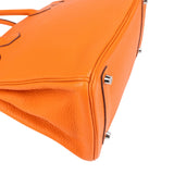 Hermès Orange Togo Leather Palladium Birkin 30 Handbag