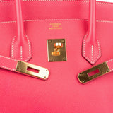 Hermès Rose Tyrien Epsom Leather Gold Birkin 35 Handbag