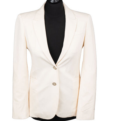 Gucci White Cotton Blazer (42)