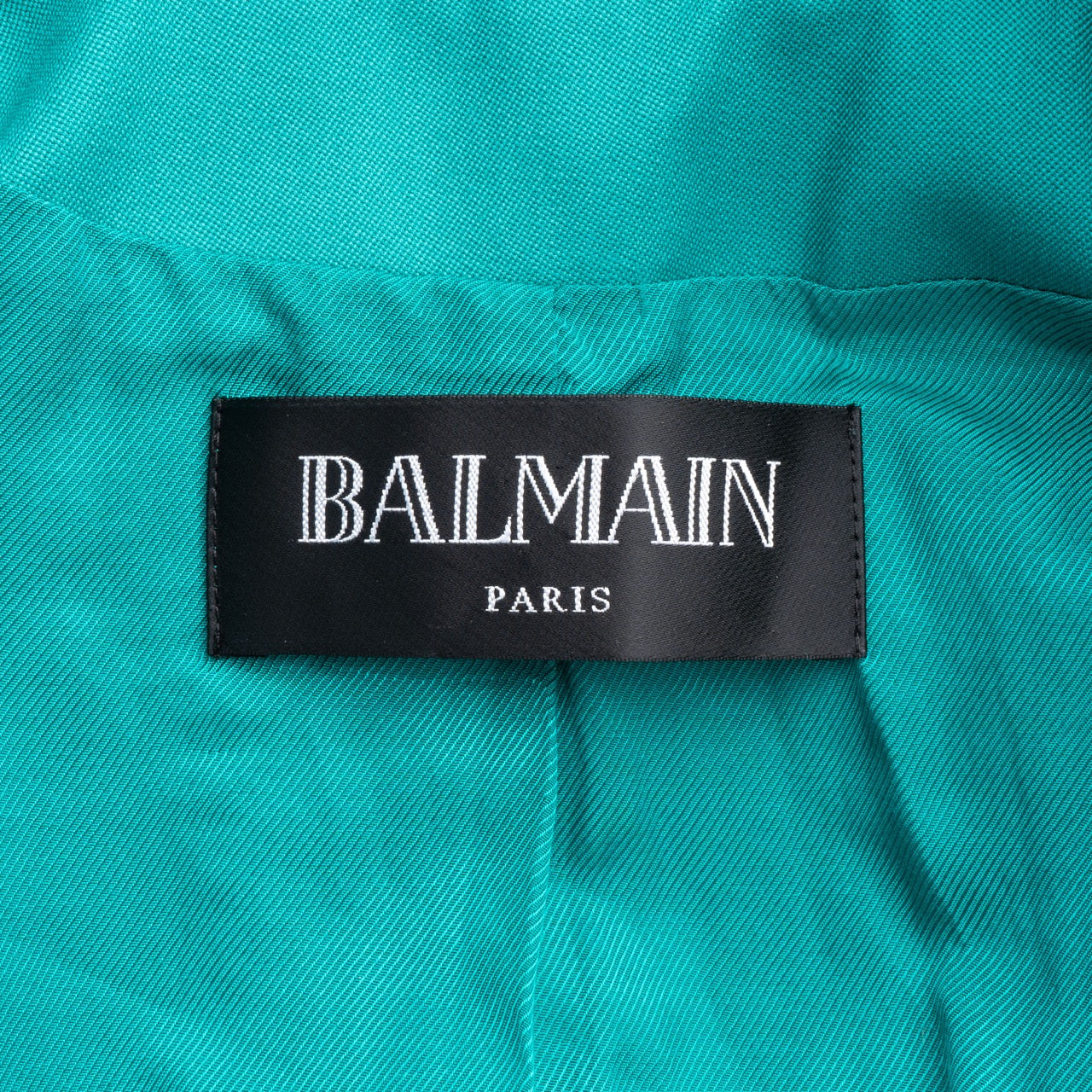Balmain Cyan Golden Button Blazer (D38 / FR40 / L)