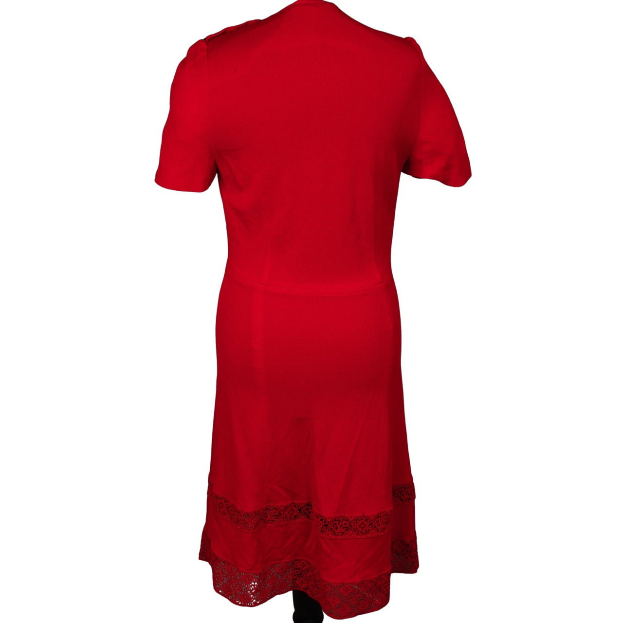 Louis Vuitton Red Monogram Viscose Dress (D38 / FR40)