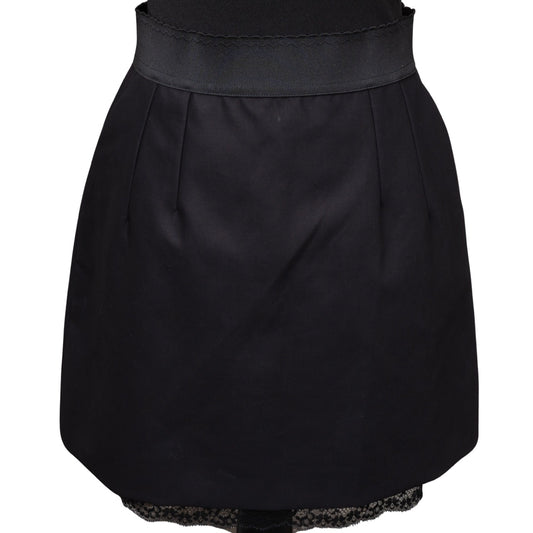 Dolce & Gabbana Noir Cotton Skirt (D36 / IT42)