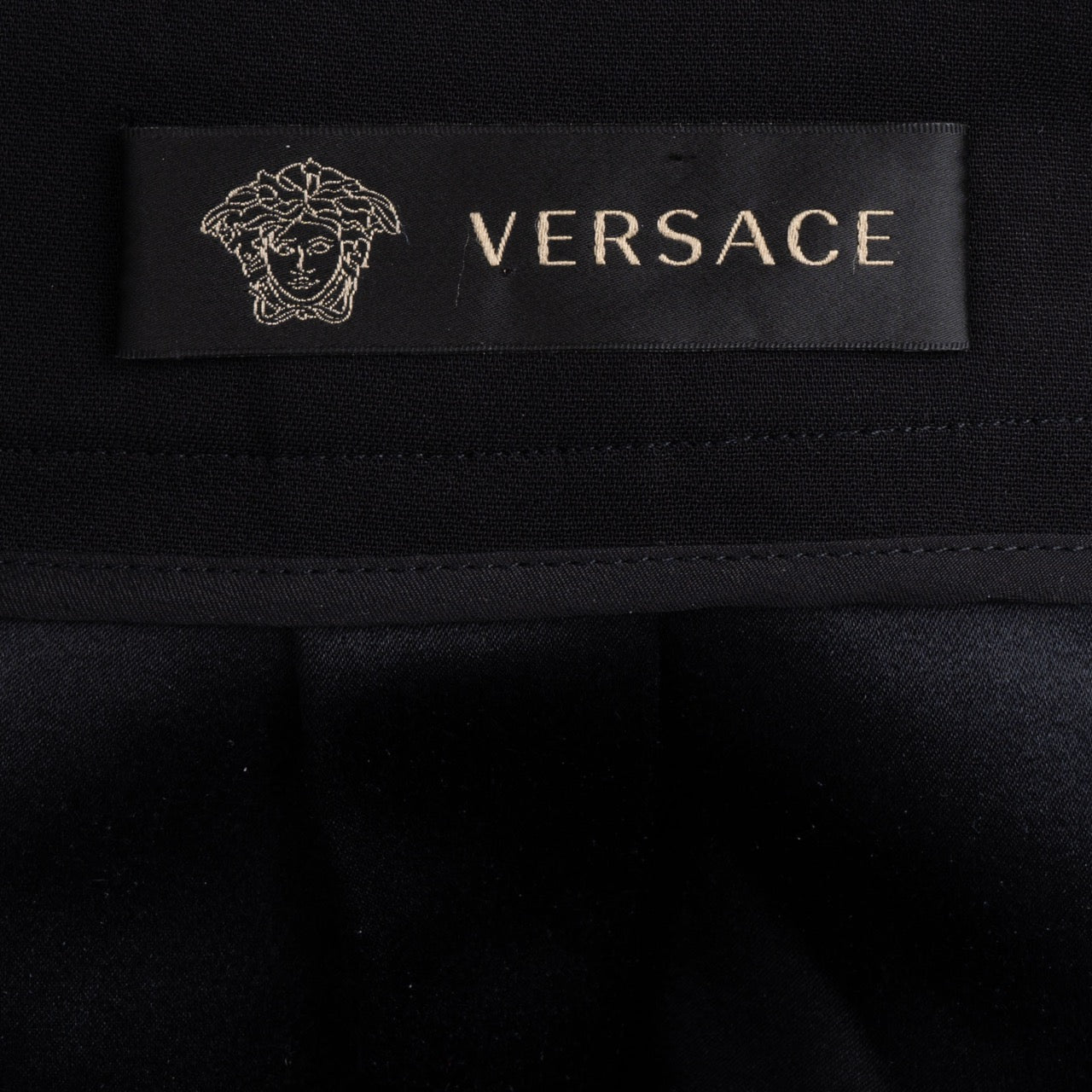 Versace Black Viskose Skirt (42 / 170)
