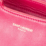 Saint Laurent Pink Leather Y  Cabas Handbag