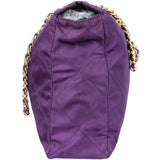 Prada Purple Nylon Chain Shoulder Bag