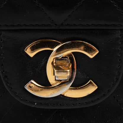 Chanel Quilted Lambskin 24K Gold Double Flap Bag