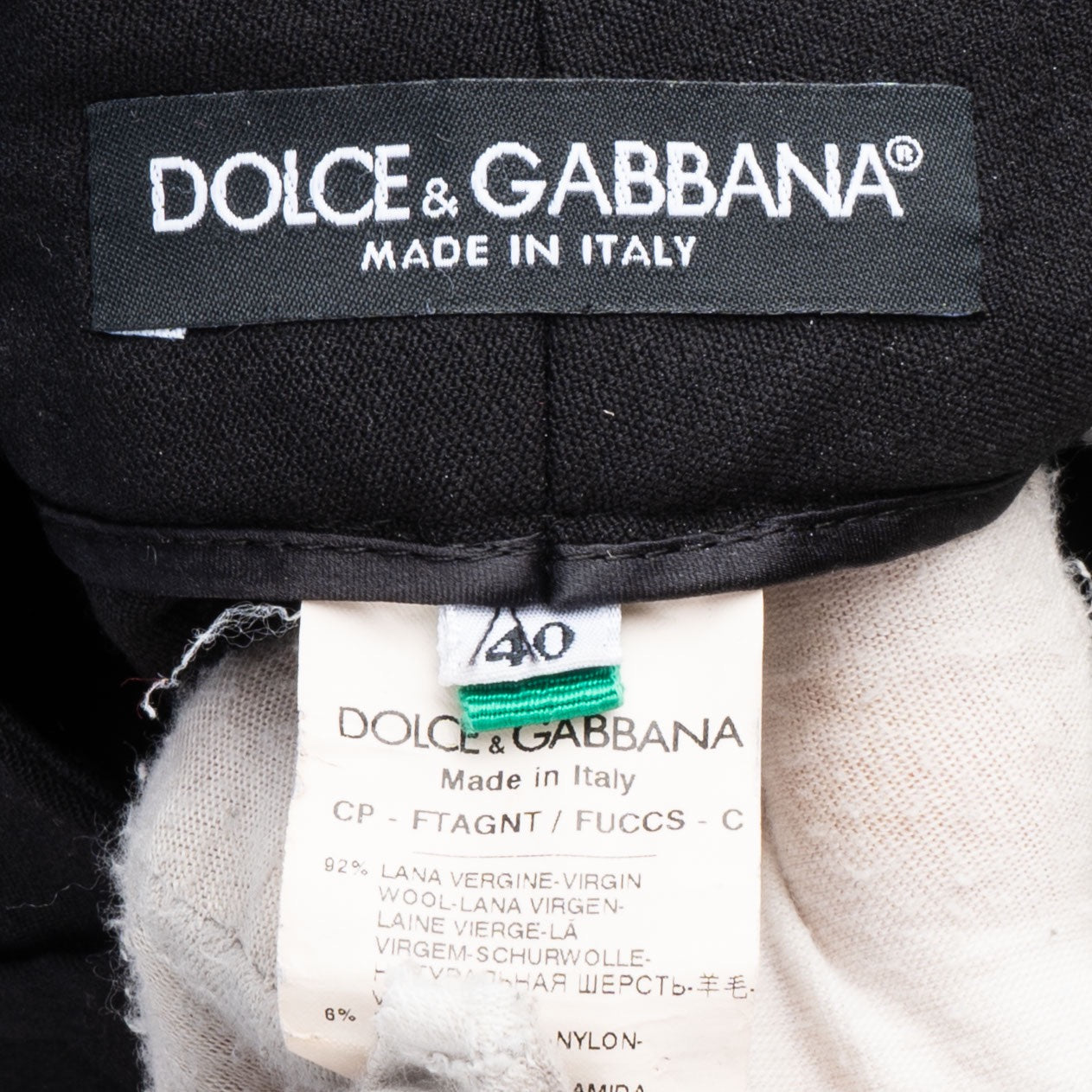 Dolce & Gabana Black Blazer + Pants Set (42)