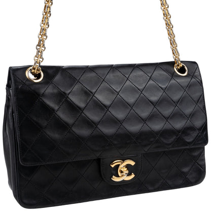 Chanel Quilted Lambskin 24K Gold Double Flap Bag