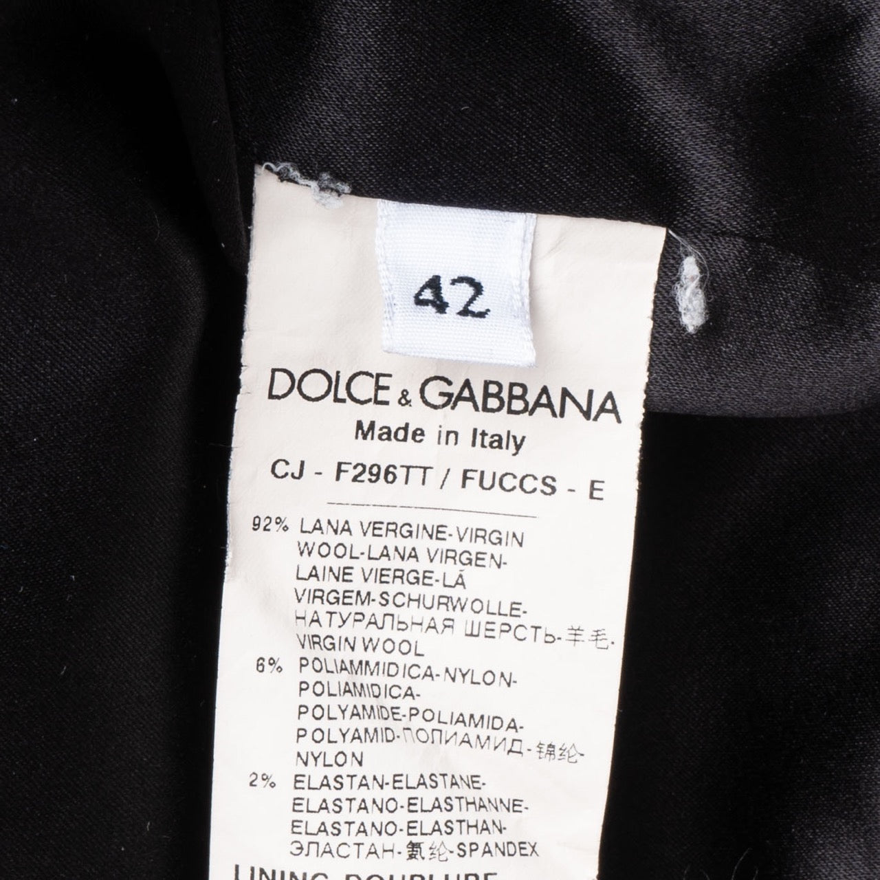 Dolce & Gabana Black Blazer + Pants Set (42)