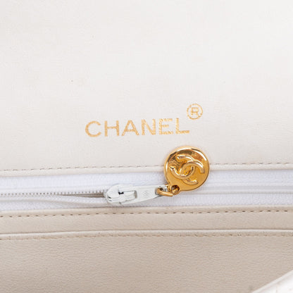 Chanel Quilted Lambskin 24K Gold Single Crossbody Flap Bag