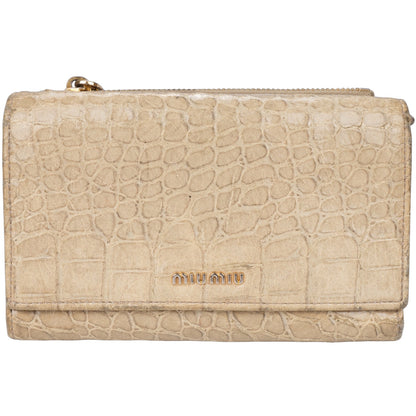 Miu Miu Croco Wallet