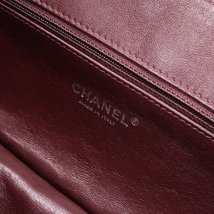 Chanel Suede Cambon CC Leather Single Flap Bag