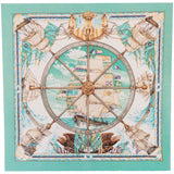 Hermès Classic "Vive  Le Vent" Silk Carre 90 Scarf Tuch