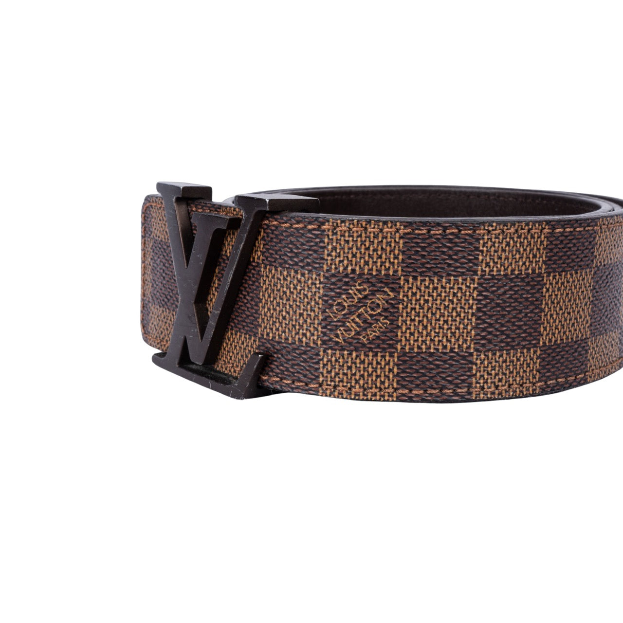 Louis Vuitton Damier Ebene Leather Belt