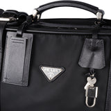 Prada Saffiano Leather Triangle Business Suitcase