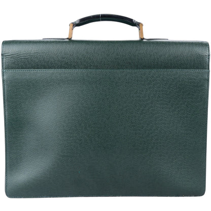 Louis Vuitton Green Taiga Leather Kourad Business Bag