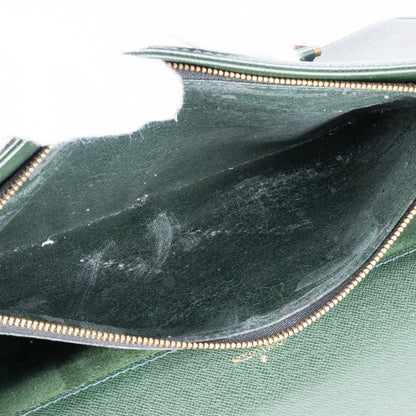 Louis Vuitton Green Taiga Leather Kourad Business Bag