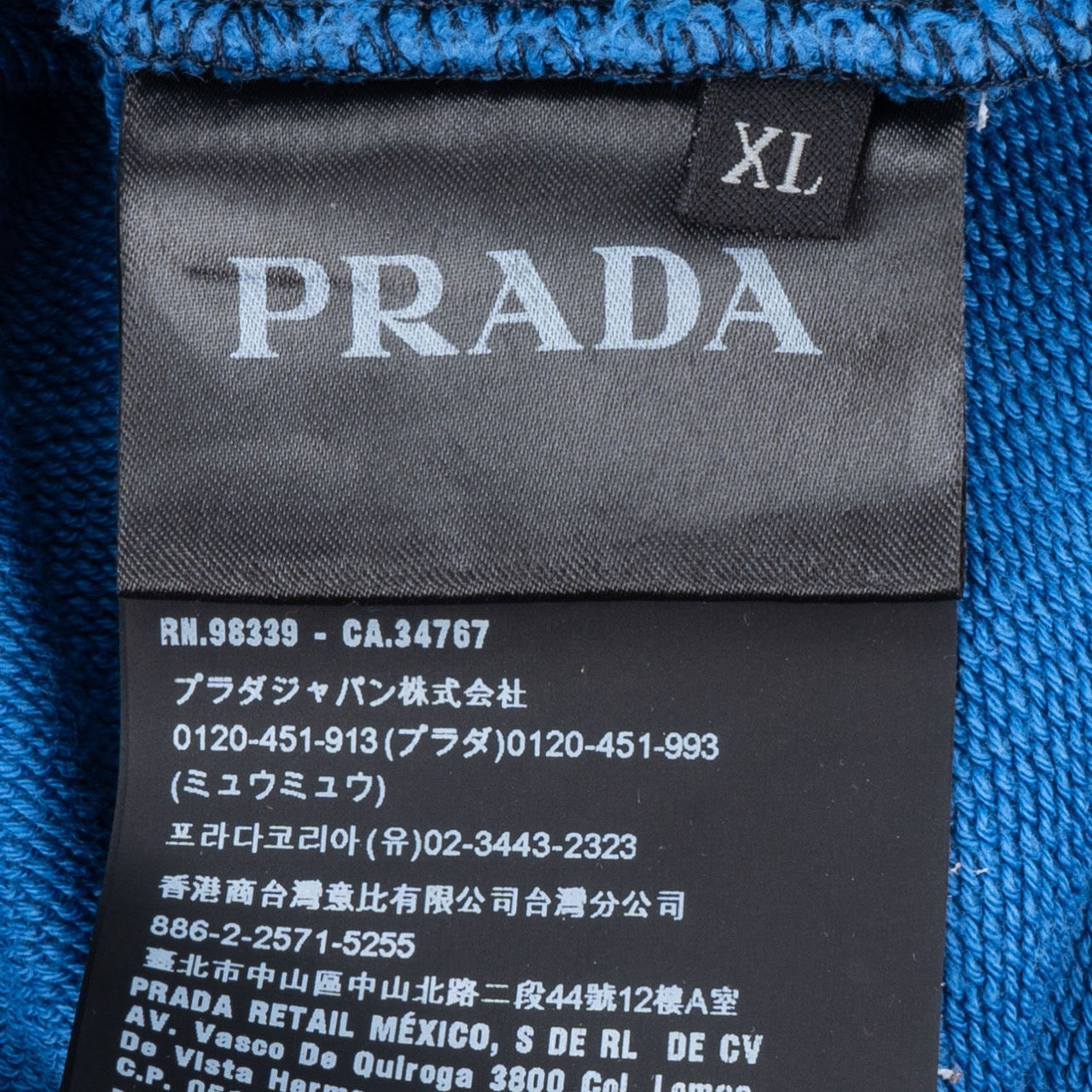 Prada Cotton FW2018 Halfzip Hoodie (M-L)