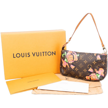 Louis Vuitton Roses By Stephen Sprouse Monogram Pochette Accessoires