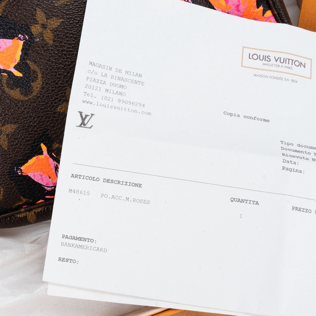 Louis Vuitton Roses By Stephen Sprouse Monogram Pochette Accessoires