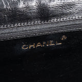 Chanel Black CC Stitch Lizard Mini Single Flap Bag