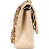 Chanel Quilted Lambskin 24K Gold Medium Double Flap Bag