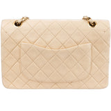 Chanel Quilted Lambskin 24K Gold Medium Double Flap Bag