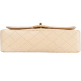 Chanel Quilted Lambskin 24K Gold Medium Double Flap Bag