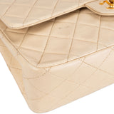 Chanel Quilted Lambskin 24K Gold Medium Double Flap Bag