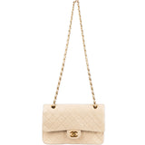 Chanel Quilted Lambskin 24K Gold Medium Double Flap Bag